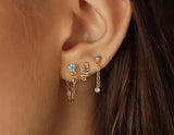 Azure Trio Sparkle Earrings