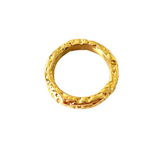 Layla Hammered Gold Band Ring