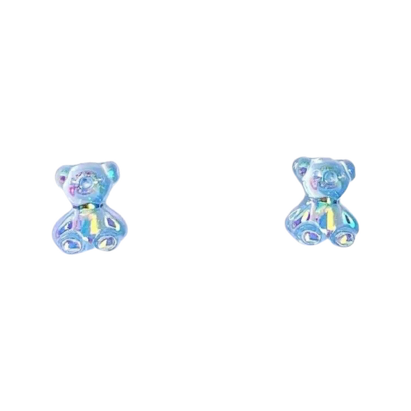 Glisten Gummy Bear Earrings in True Blue