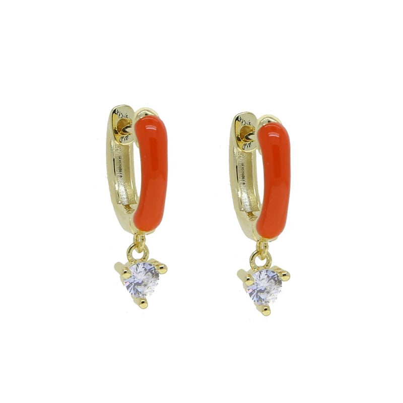 Thalia Earrings in Orange Whip