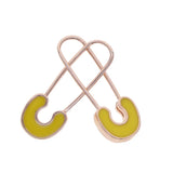 Safety Pin-Me Earrings in Horizon Yellow