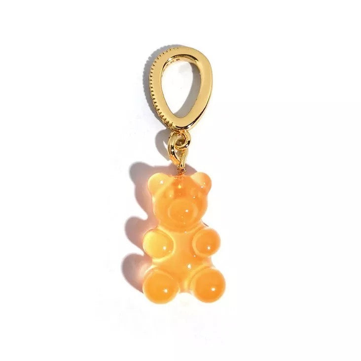 Gummy Bear Sparkle Charm in Orange Sugar
