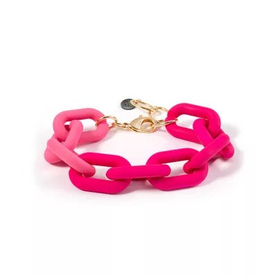 Chain Of Love Bracelet in Pink Kitty Kat