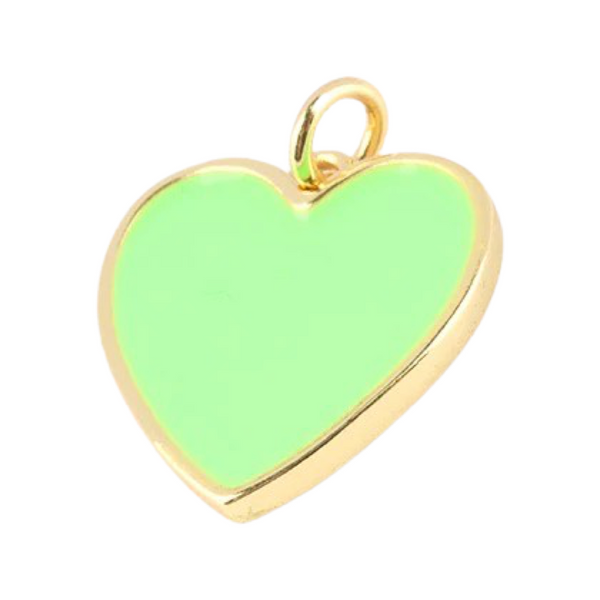All Heart Charm in Minty Mint💚