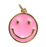 Smile All Day Long Enamel Charm in Pinky Pie