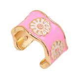 Daisy Enamel Ring in Cotton Candy