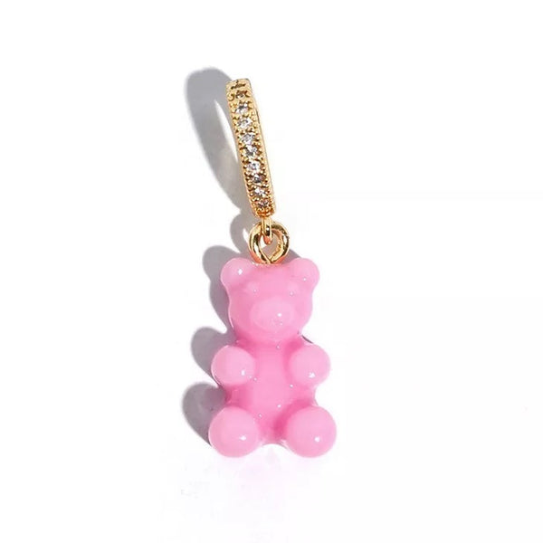 Gummy Bear Sparkle Charm in Cupcake Pink